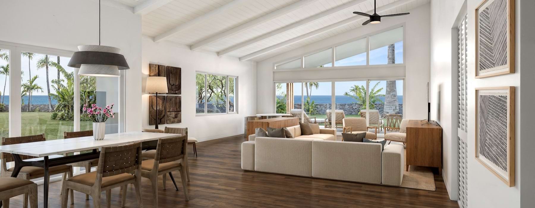 room with couch table and chairs